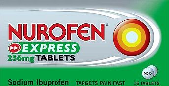 Nurofen, 2041[^]10079314 Express 256mg Tablets - 16 Tablets