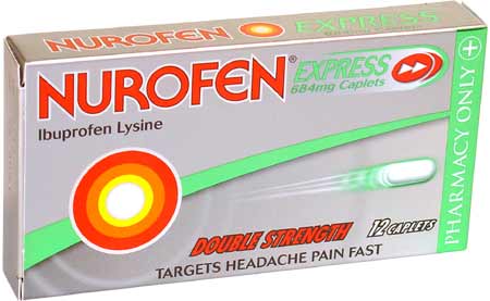 Nurofen Express Double Strength 684mg Caplets x12
