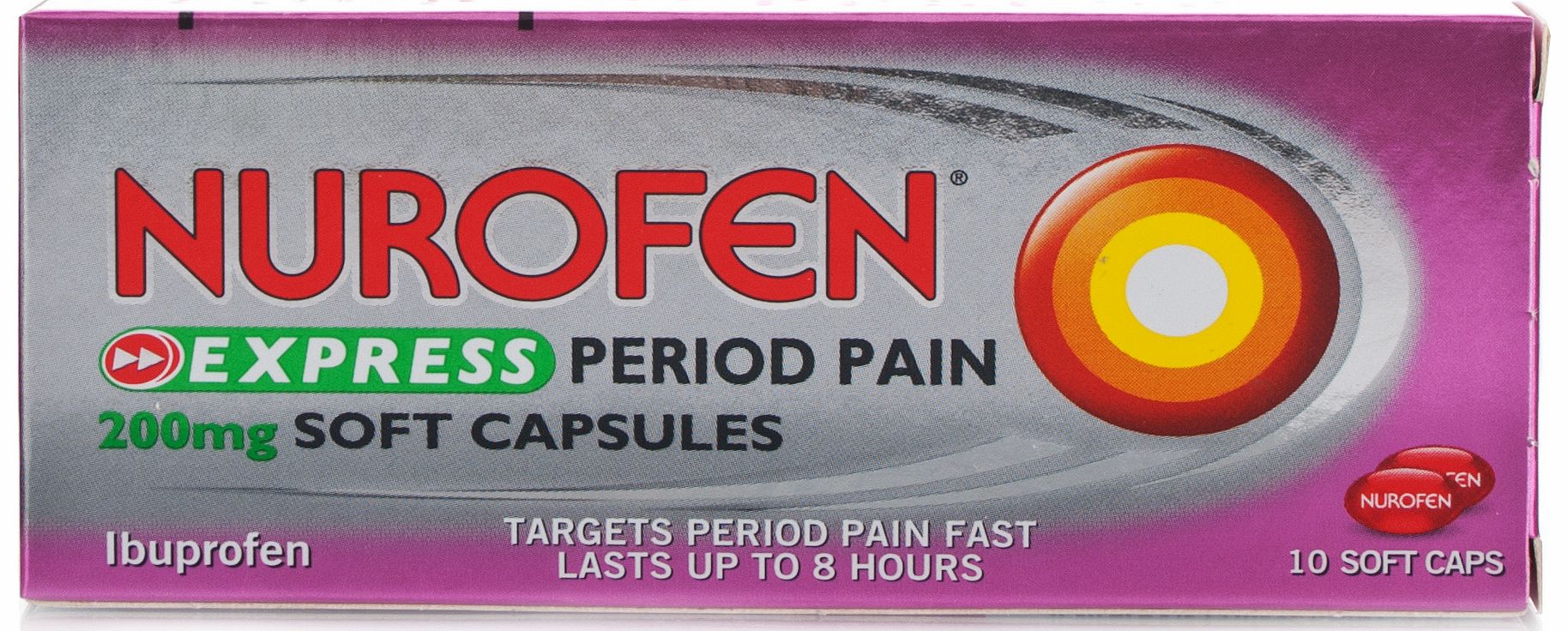 Express Period Pain 200mg Soft Capsules
