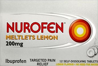Nurofen, 2041[^]10008116 Meltlets Lemon - 12 Tablets 10008116