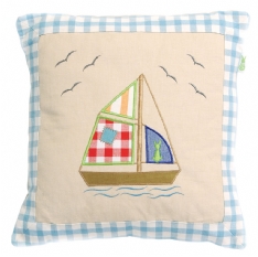 Nursery Accessories Boat House Appliqued Cushion