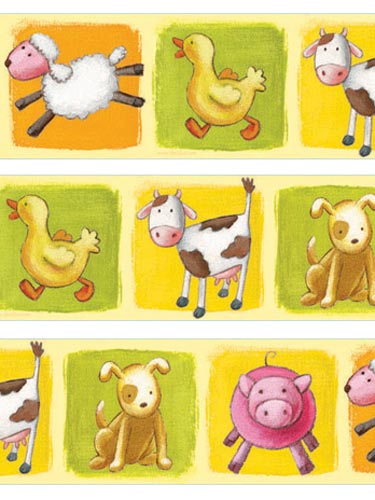 Nursery Dandeacute;cor The Farm 4 Wallpaper Border Self Adhesive