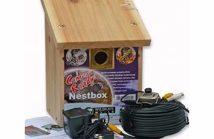 Nutbags garden bird foods Camera Nest box full kit Colour and sound