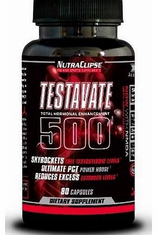 NutraClipse Testavate 500 Anti-estrogen Testosterone Booster PCT. Brought to you by Nutraclipse Premier Sports Supplements