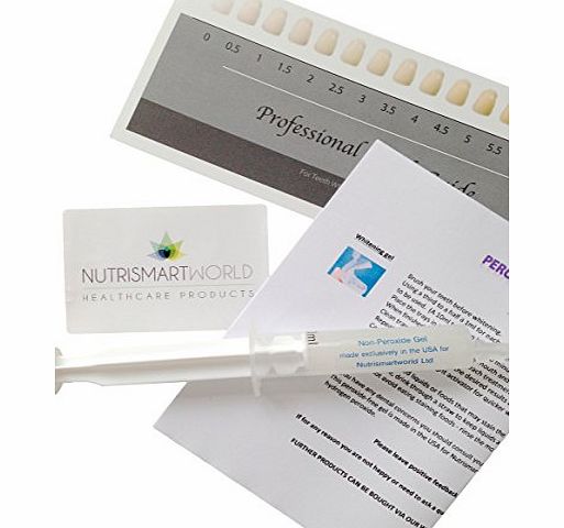 Nutrismartworld Health Products USA Non Peroxide-Free Teeth Tooth Whitening Bleaching 10ml Gel Strong amp; Safe