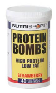 Nutrisport Protein Bombs - Strawberry - 200 Caps