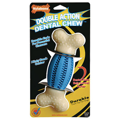 Nylabone Double Action American Football Dental Chew Toy for Dogs by Nylabone