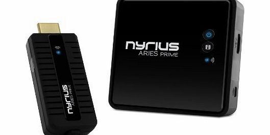 Nyrius ARIES Prime Digital Wireless HDMI Transmitter amp; Receiver System for HD 1080p 3D Video Streaming, Laptops, PC, Cablebox,Satellite, Blu-ray, DVD, PS3, Xbox (NPCS549)