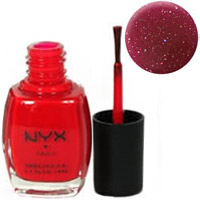 NYX Cosmetics Nails - Nail Polish NP116 Dark Red Glitter