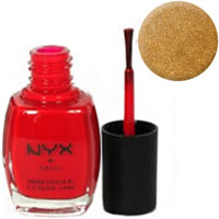 NYX Cosmetics Nails - Nail Polish NP62 Gold Sparkle