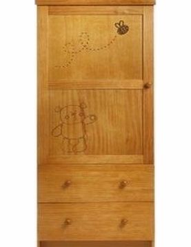 O Baby OBaby B is for Bear Single Wardrobe-Country Pine