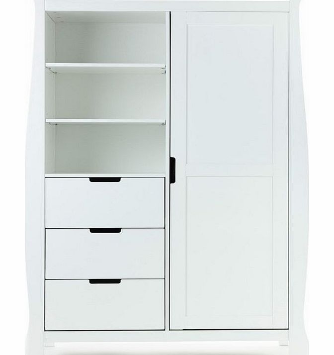 O Baby OBaby Lincoln Double Wardrobe-White (New 2015)