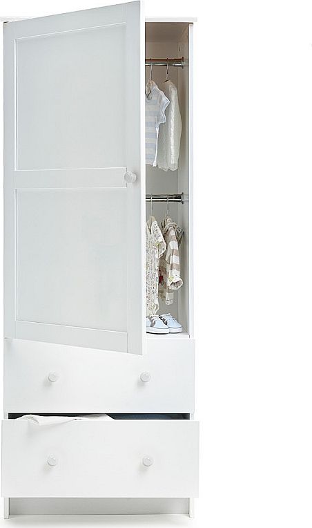 O Baby OBaby Single Wardrobe-White (New 2014)