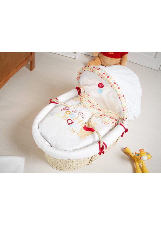 O Baby OBaby Winnie The Pooh Moses Basket-White (New