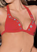 Caravan halterneck padded triangle bikini top