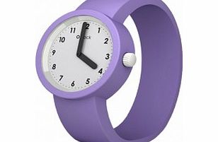 O clock Numbers White Lilac Watch
