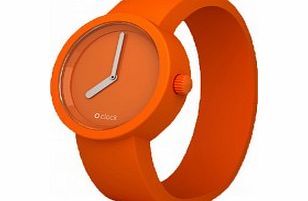O clock Tone On Tone Orange Watch