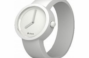 O clock Tone On Tone White Watch