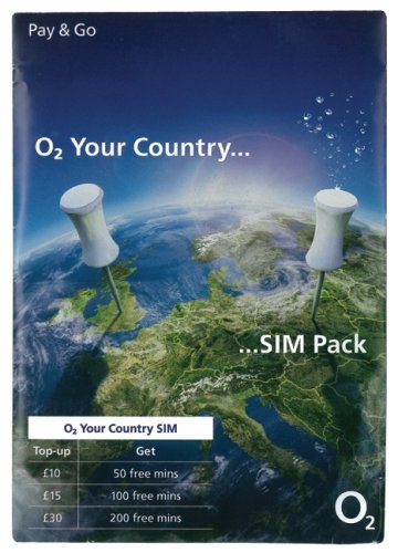 O2 International Pay As You Go Sim Card