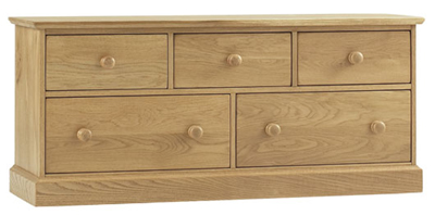 Bed End Chest of Drawers Corndell Country Oak