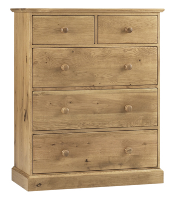 oak CHEST OF DRAWERS 2 3 EXTRA DEEP CORNDELL