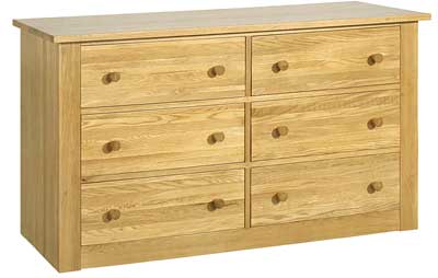 oak Chest of Drawers 3 by 3 Lyndhurst