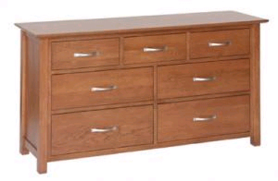 oak CHEST OF DRAWERS 3 OVER 4 NEW OAK DARK
