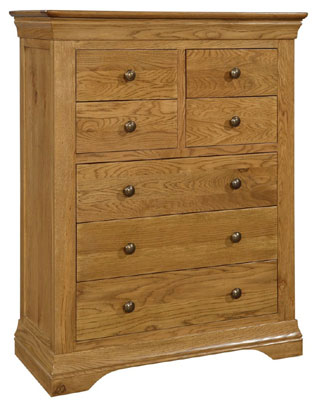 Chest of Drawers 4 over 3 French Style