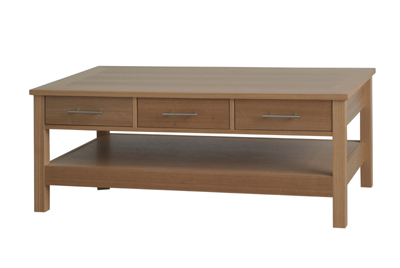COFFEE TABLE WITH 3 DRAWERS OAKRIDGE