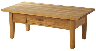 oak Coffee Table With Drawer Wealden