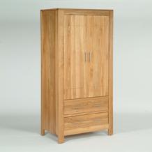 Oak Contemporary Oak Wardrobe with drawers