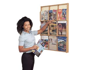 Oak deluxe leaflet display