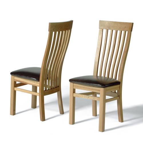 Natura Classic Oak Chair x2