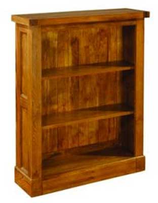 oak Distressed 43in x 38in Bookcase Devonshire