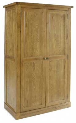 Distressed Double Wardrobe Full Hanging