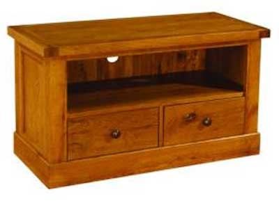 oak Distressed TV Cabinet Standard Devonshire