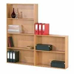 Oak Double Shelf Medium Bookcase Size (WxDxH):