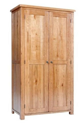 DOUBLE WARDROBE ALL HANGING RUSTIC