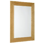 Oak Effect 3 inch Mirror 90x64cm