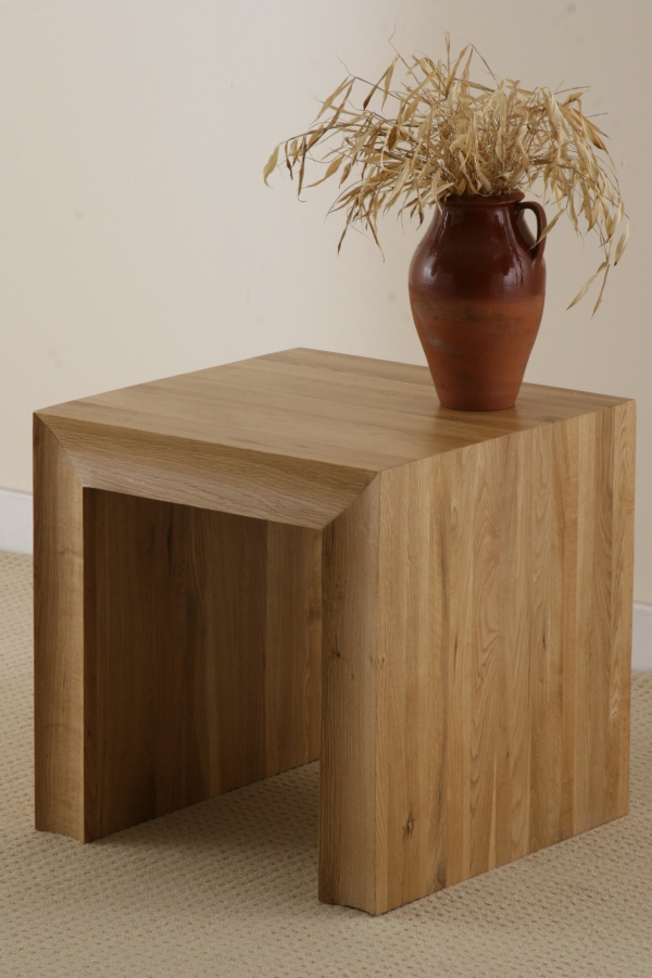 Oak Furniture Land Calvador Solid Oak Side/Lamp Table