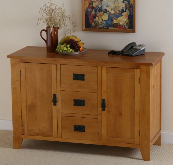 Oak Furniture Land Eden Large Sideboard in Medium Oak