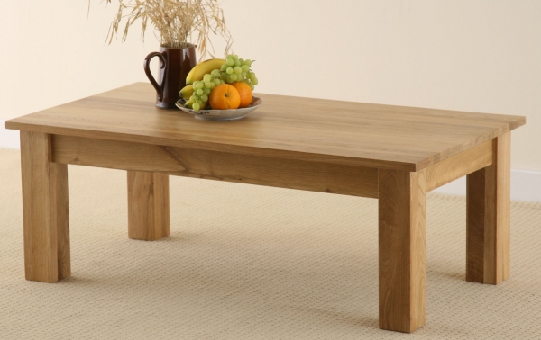 Oak Furniture Land Eden Solid Oak Minimalist Coffee Table