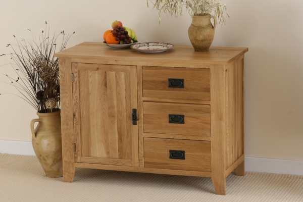 Oak Furniture Land Eden Solid Oak Storage Cabinet