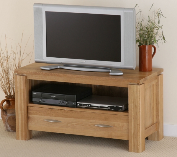 Galway Solid Oak TV/DVD/Video Unit
