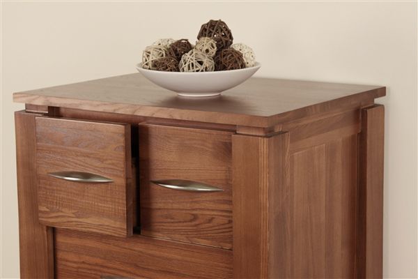 Oak Furniture Land Ipstone Ash Seven Drawer Chest