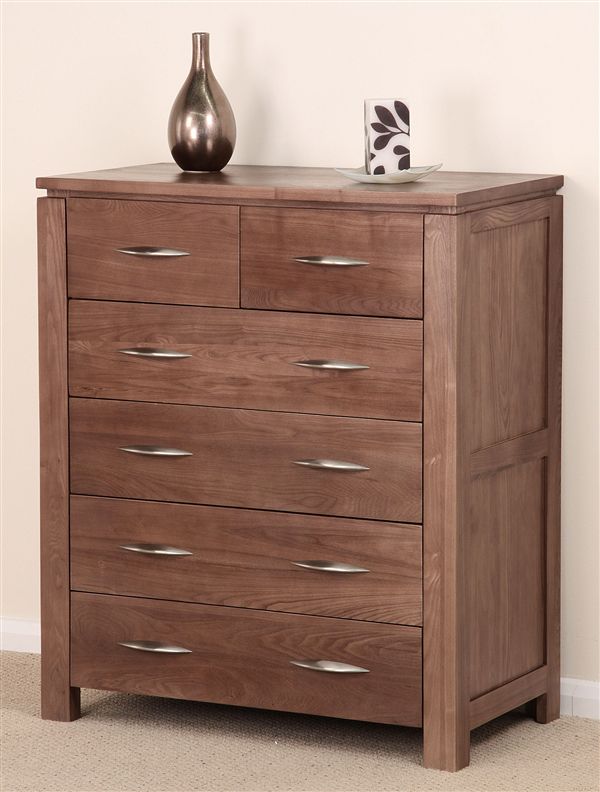 Oak Furniture Land Ipstone Ash Six Drawer Chest