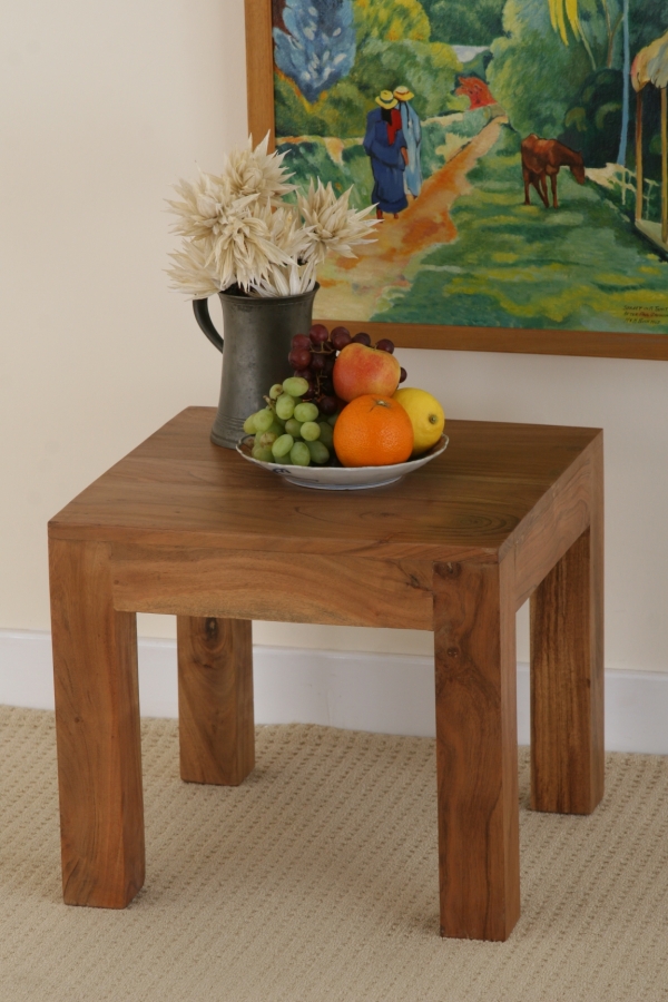 Oak Furniture Land Istanbul LIGHT Cubist Side Table