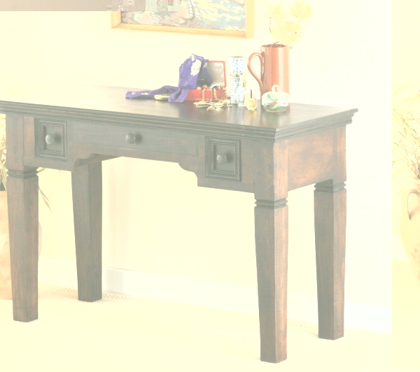 Klassique Dark Indian 3 Drawer Dressing Table