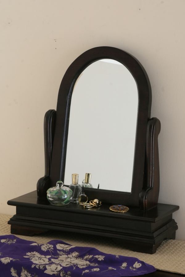 Oak Furniture Land Klassique Dark Indian Adjustable Mirror