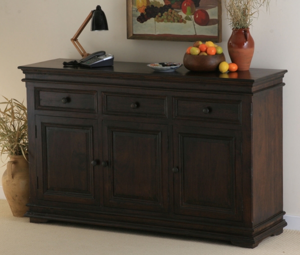 Oak Furniture Land Klassique Dark Indian Sideboard
